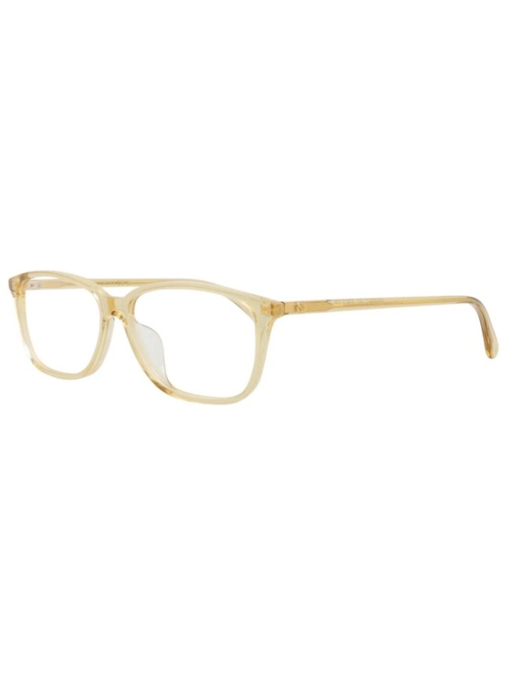 New Gucci Women's Eyeglasses Square Rectangle Recycled Acetate Frame Brown Brown